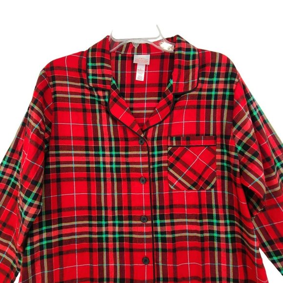 Wondershop NWT Women's Pajama Set Red Plaid Size  M - Picture 3 of 16